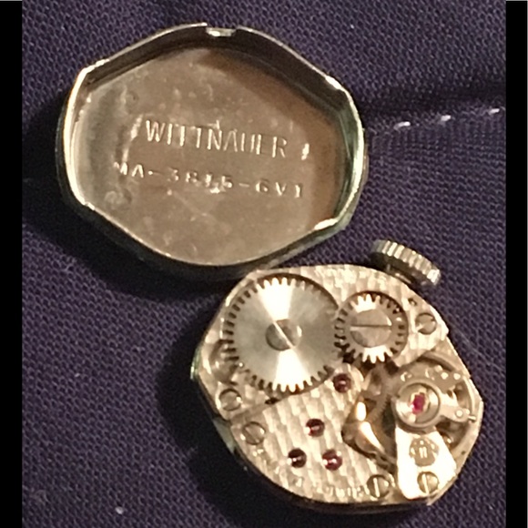 Vintage Wittnauer Watch 4 Diamonds & 10KT RGP Band - Picture 3 of 16